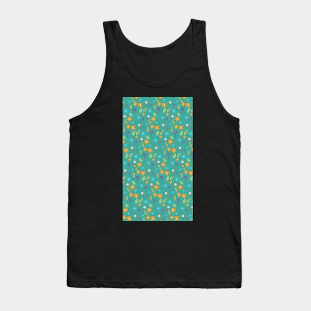 Mystery Inc Pattern (Teal) Tank Top by karlaestrada